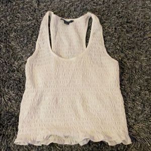 american eagle white tank